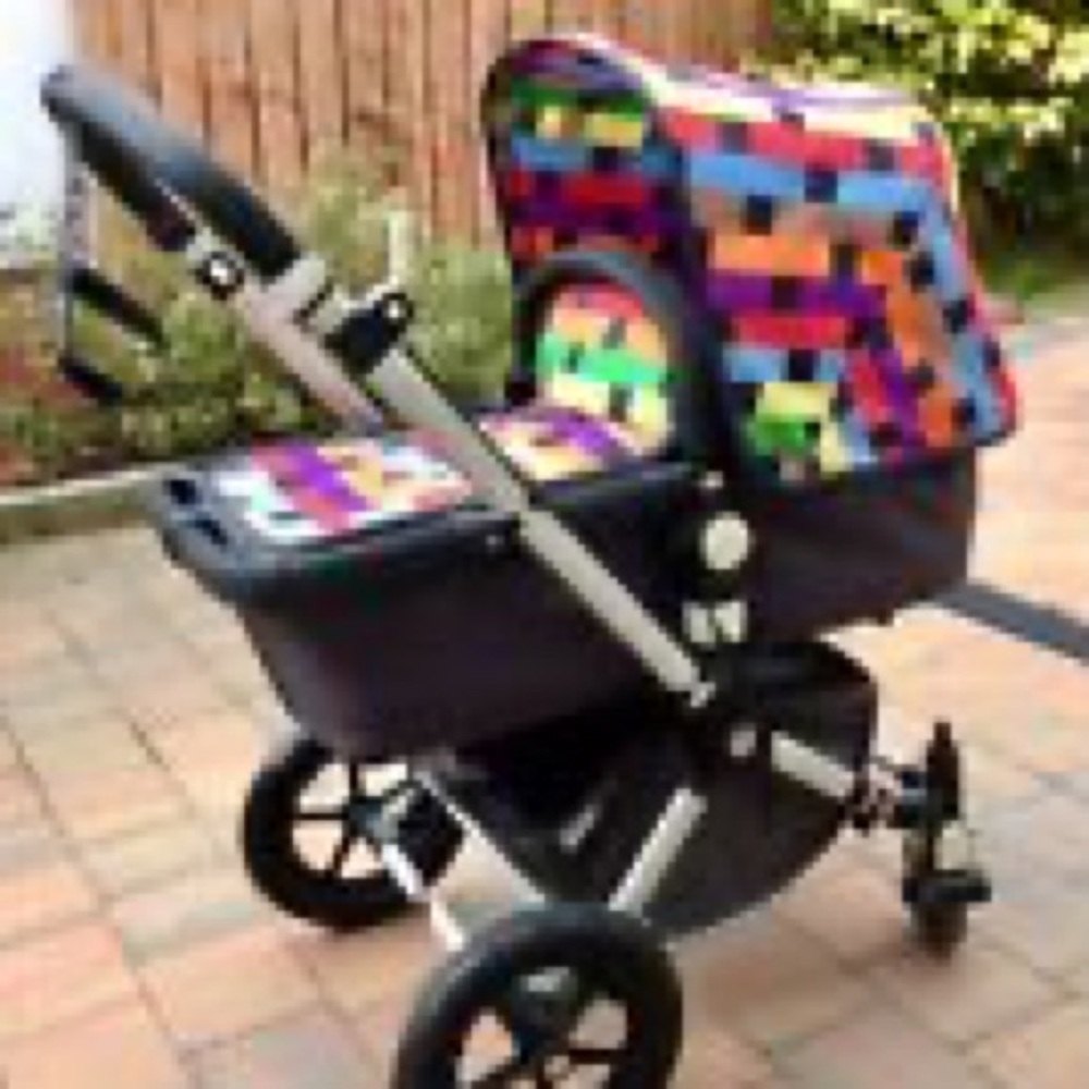 Bugaboo Cameleon 1 Bassinet And Canopy Hood Cover Collaboration Missoni Rainbow - Picture 13 of 14